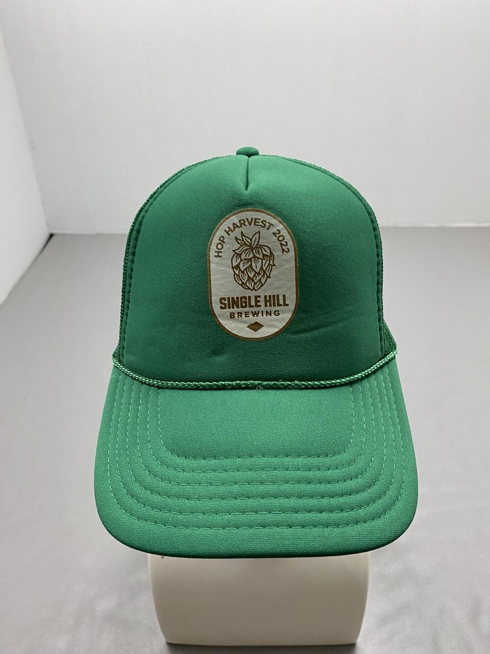 Hat Cap Strap Back One Size Green Single Hill Brewing Trucker Adjustable Mens